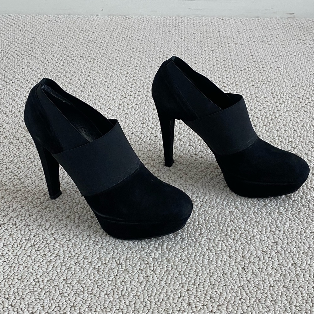 Stuart Weizman Suede Platform Booties - image 3
